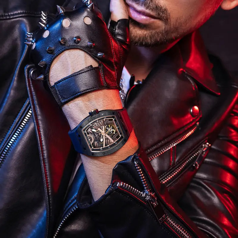 BG9008 Carbon Fiber Tonneau Automatic Watch