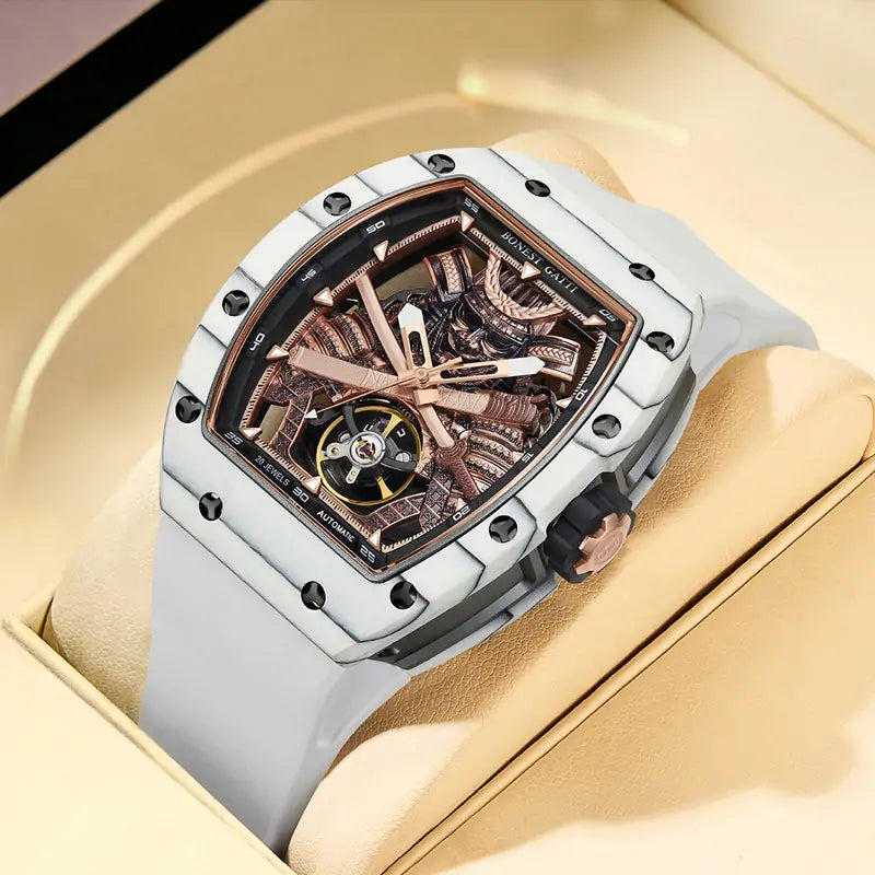 BG9008 Carbon Fiber Tonneau Automatic Watch