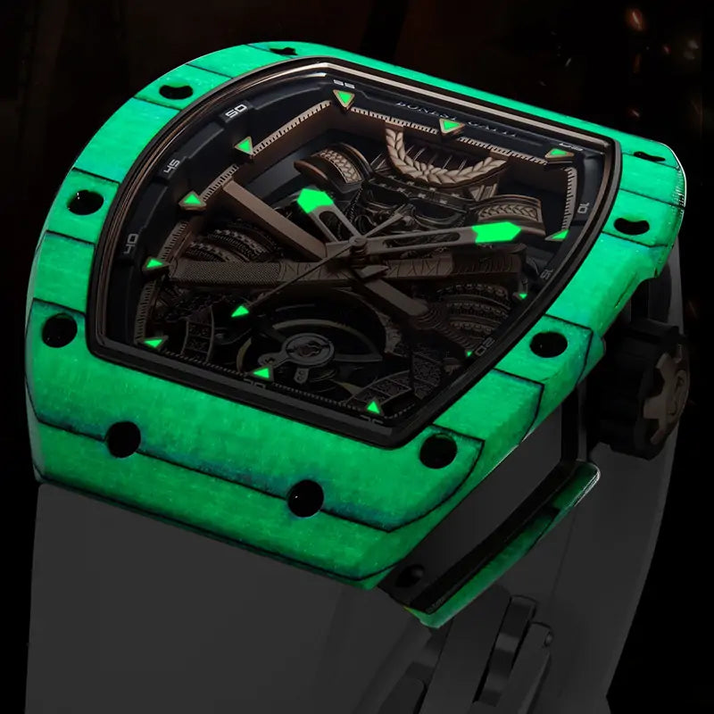 BG9008 Carbon Fiber Tonneau Automatic Watch