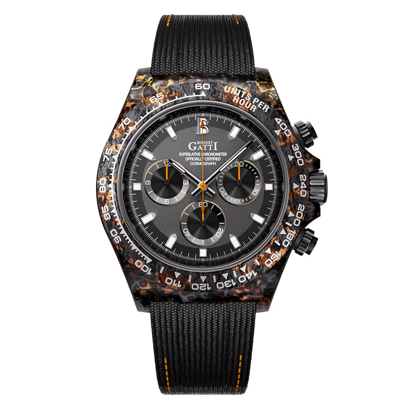 BG9010 Carbon Fiber Chronograph Watch | BONEST GATTI – Bonest Gatti