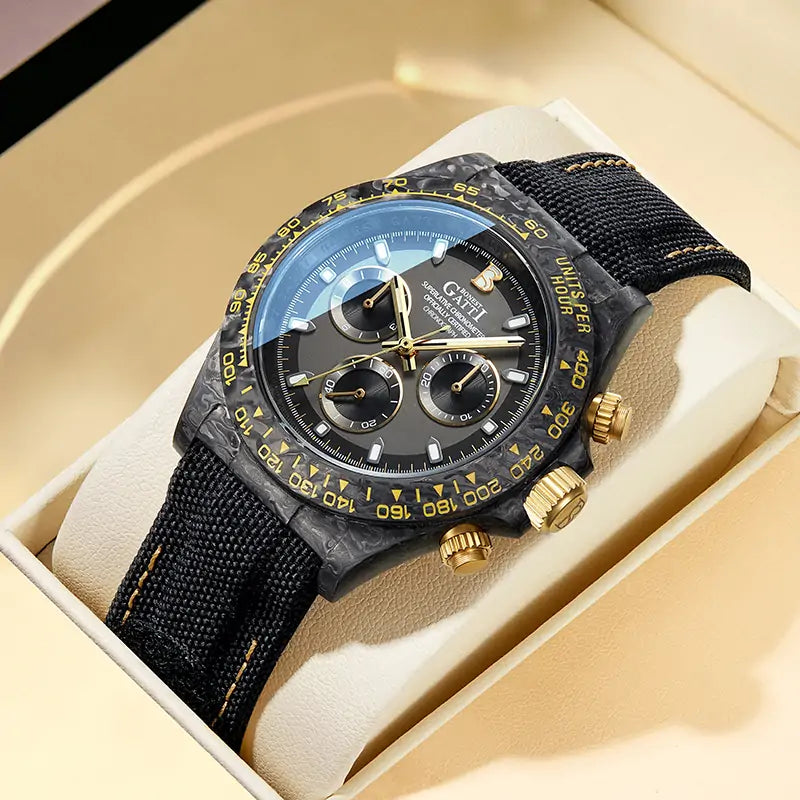 BG9010 Carbon Fiber Chronograph Watch