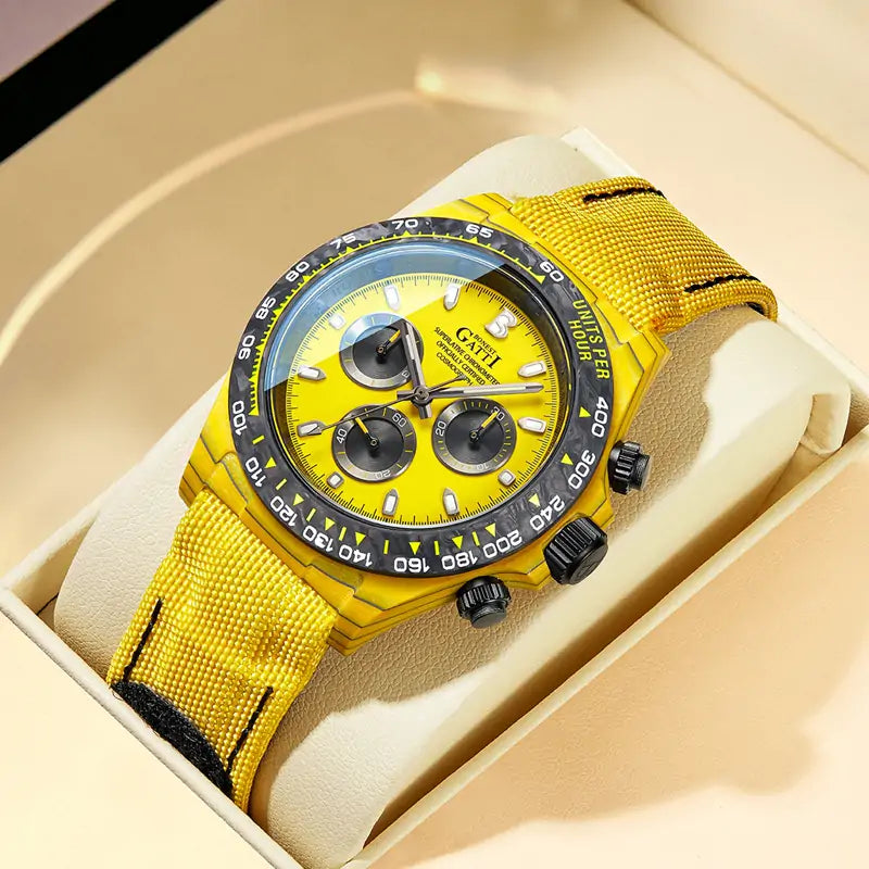 BG9010 Carbon Fiber Chronograph Watch