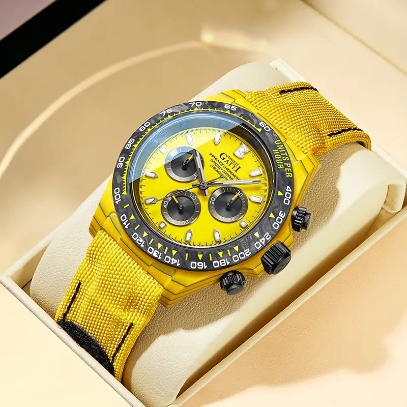BG9010 Carbon Fiber Chronograph Watch