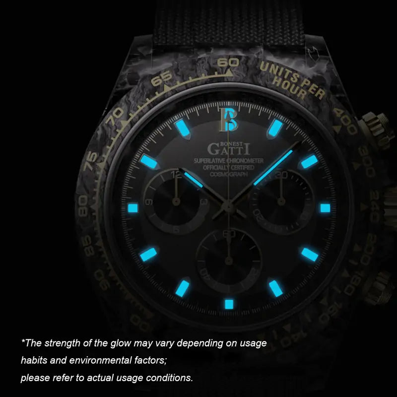 BG9010 Carbon Fiber Chronograph Watch