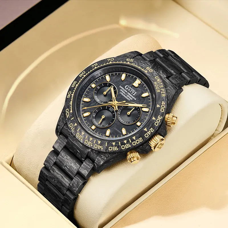 BG9012 Fully Luminous Carbon Fiber Watch
