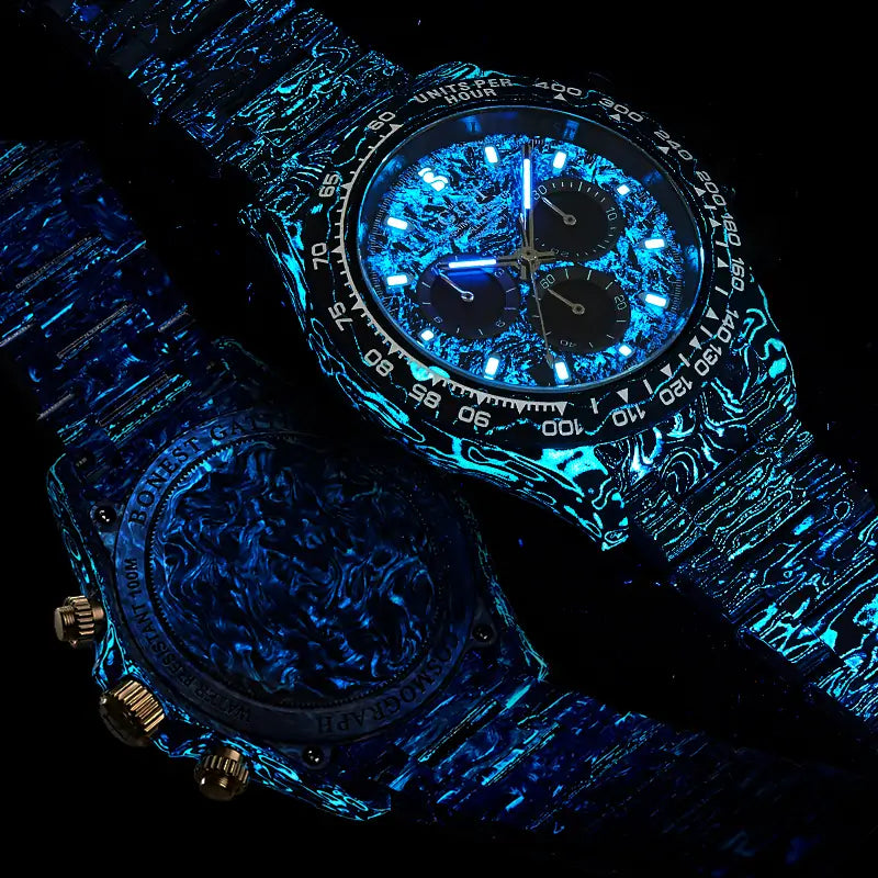 BG9012 Fully Luminous Carbon Fiber Watch