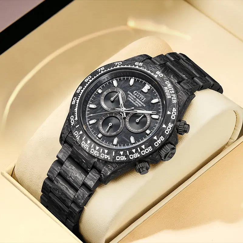BG9012 Fully Luminous Carbon Fiber Watch