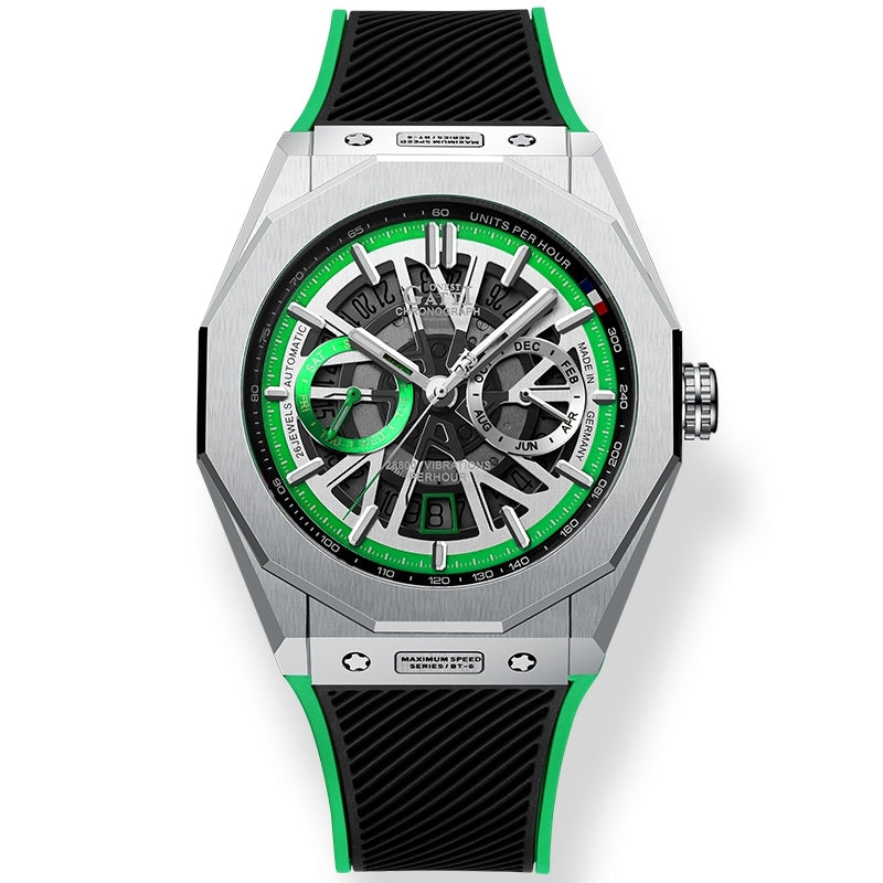 BG9601 Geometric Skeleton Automatic Watch