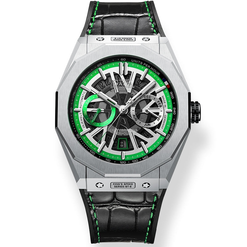 BG9601 Geometric Skeleton Automatic Watch