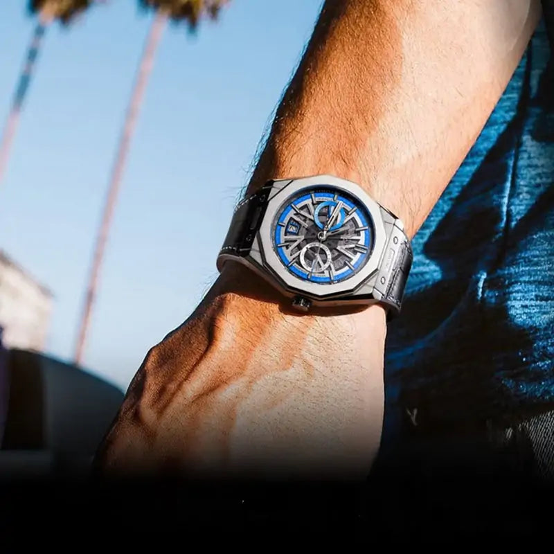 BG9601 Geometric Skeleton Automatic Watch