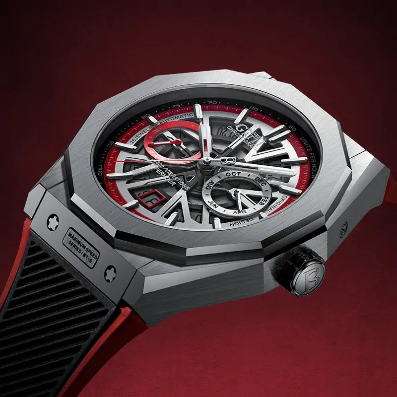 BG9601 Geometric Skeleton Automatic Watch