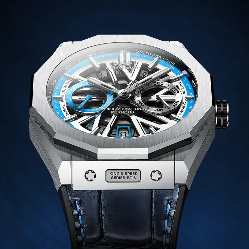 BG9601 Geometric Skeleton Automatic Watch
