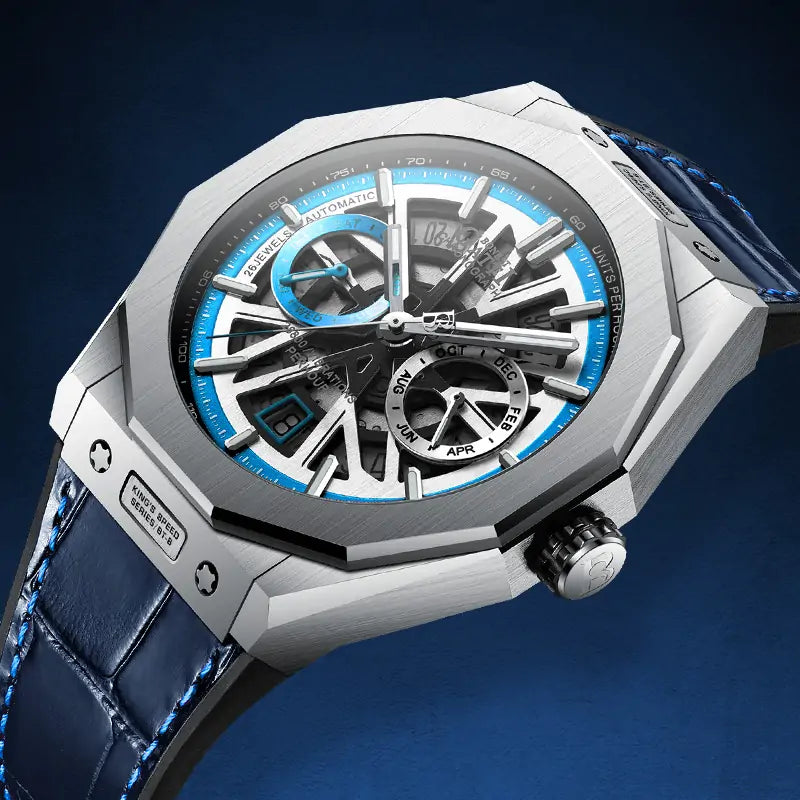 BG9601 Geometric Skeleton Automatic Watch