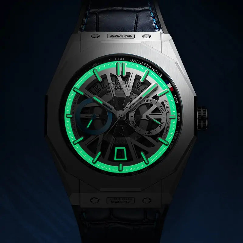 BG9601 Geometric Skeleton Automatic Watch