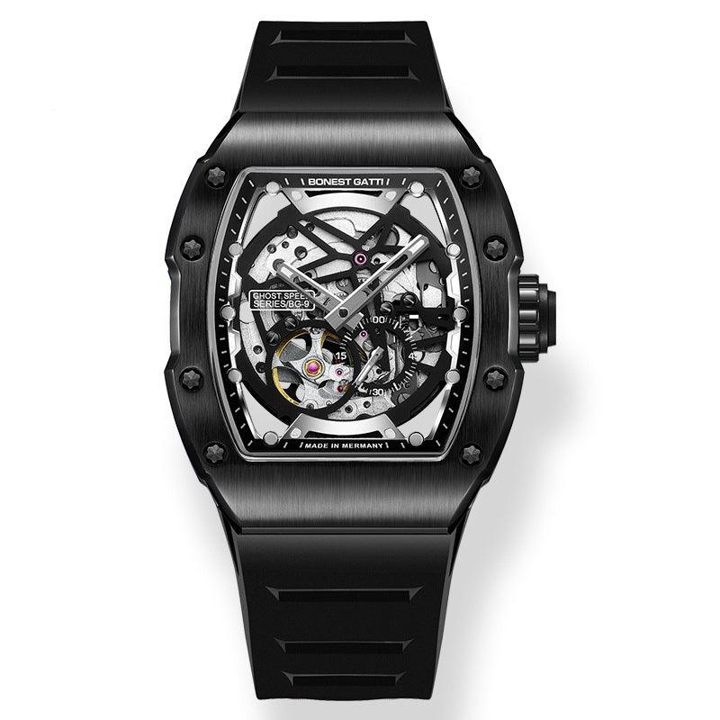 BG9901 Skeleton Tonneau Automatic Watch