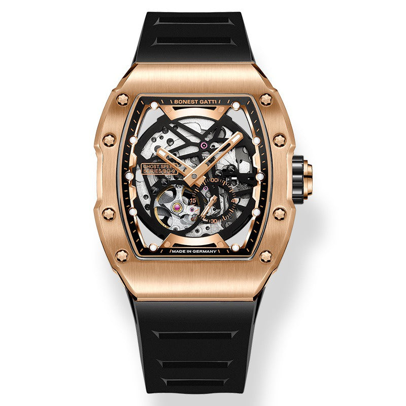 BG9901 Skeleton Tonneau Automatic Watch