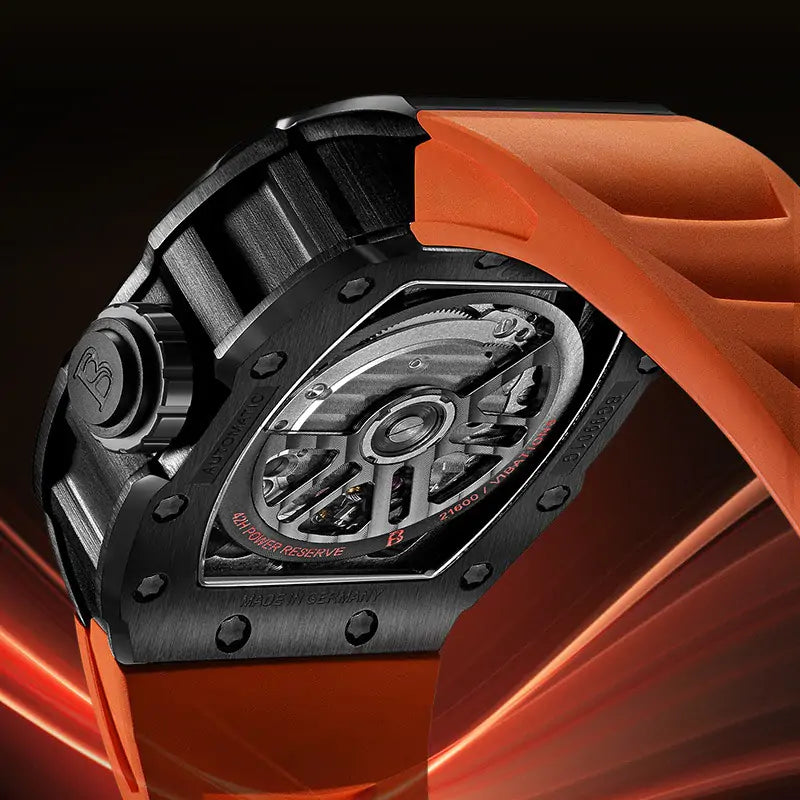BG9901 Skeleton Tonneau Automatic Watch