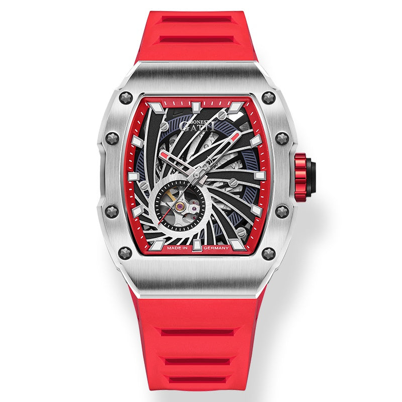 BG9902 Skeleton Tonneau Automatic Watch