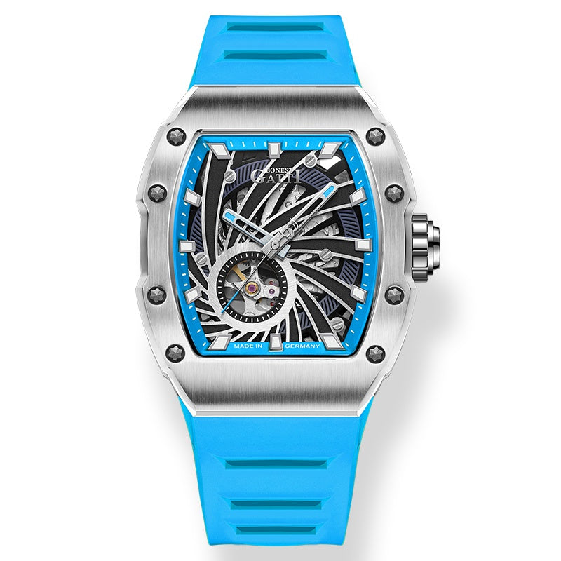 BG9902 Skeleton Tonneau Automatic Watch