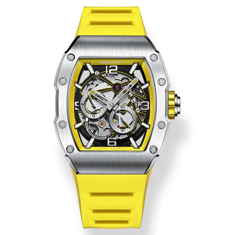 BG9903 Tonneau skeleton mechanical watch