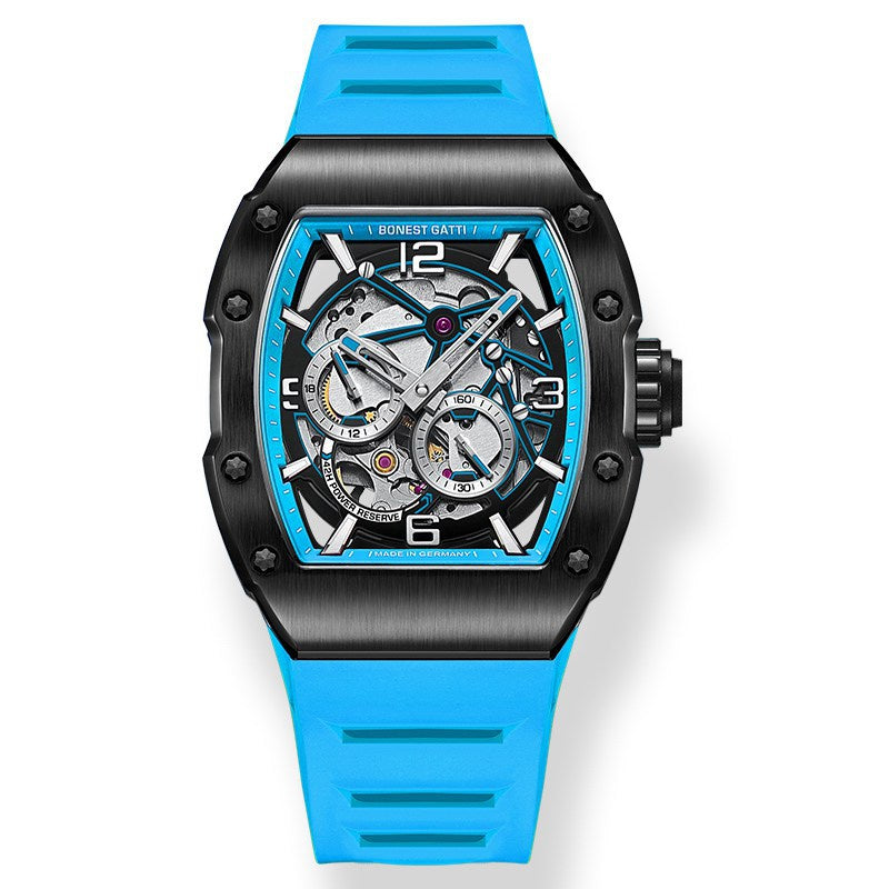 BG9903 Skeleton Tonneau Automatic Mechanical Watch