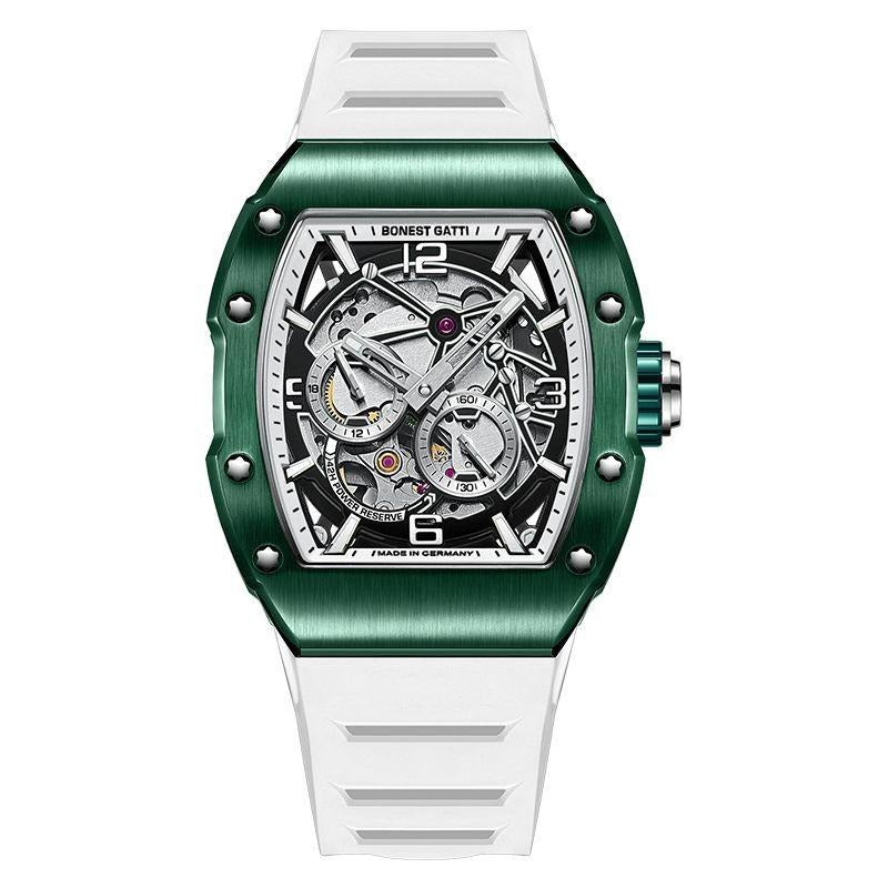 BG9903 Skeleton Tonneau Automatic Mechanical Watch