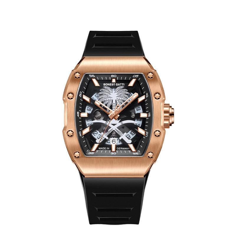 BG9904 Tonneau coconut tree date watch