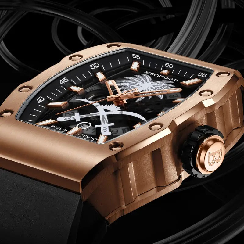 BG9904 Tonneau coconut tree date watch