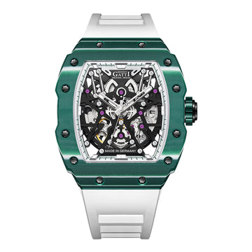 BG9906 Carbon Fiber Skeleton Tonneau Automatic Watch