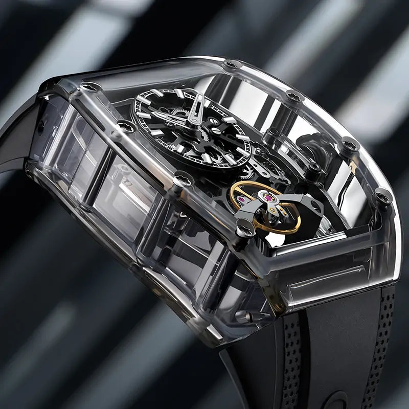 BG9960 K9 Crystal Skeleton Automatic Watch