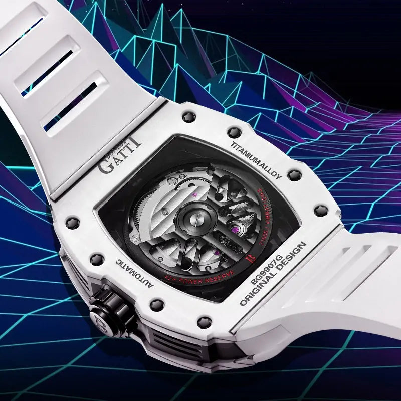 BG9907 Carbon Fiber Tonneau Automatic Watch