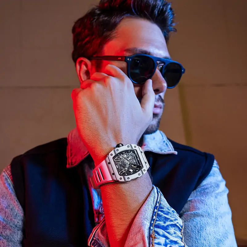 BG9907 Carbon Fiber Tonneau Automatic Watch