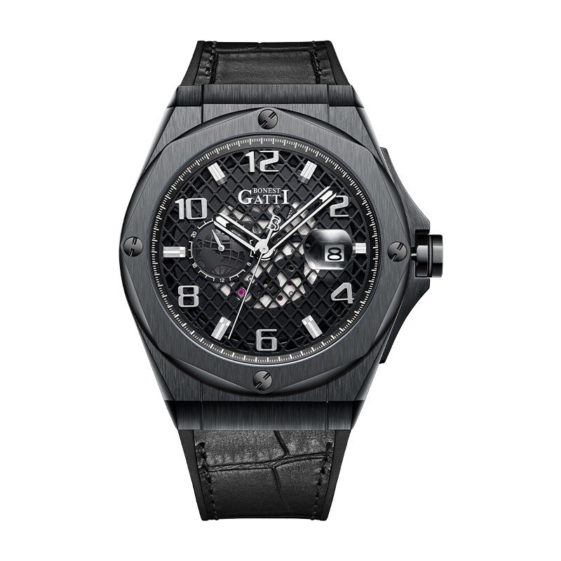 BG8701 Skeleton Automatic Date Watch