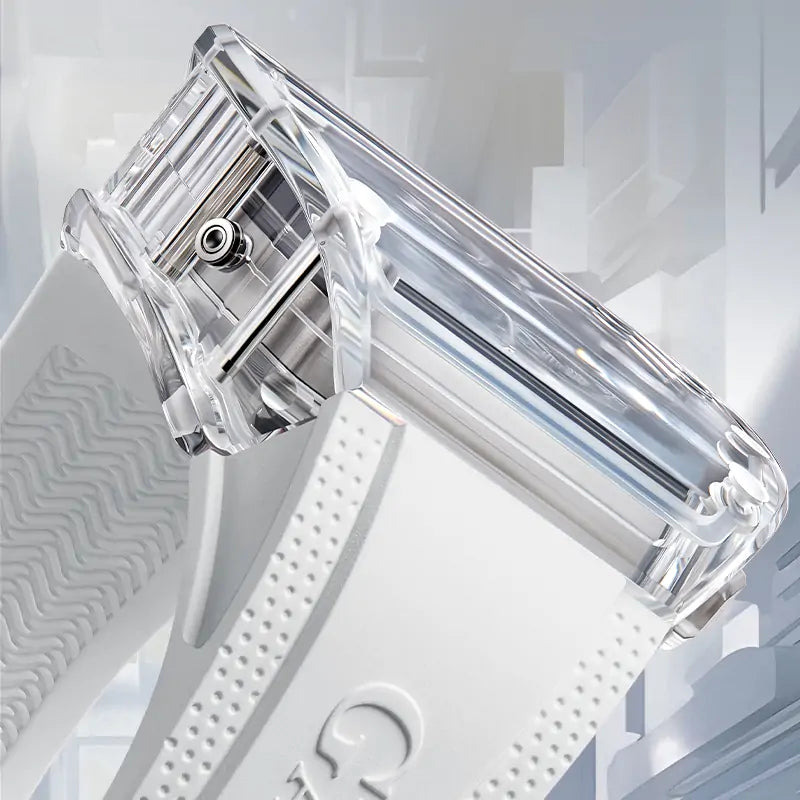 BG9920 transparent K9 crystal tonneau watch side profile