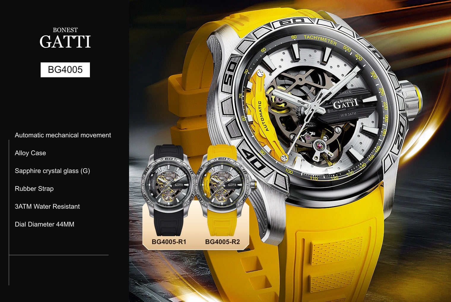 BONEST GATTI BG4005 watch, specifications and available colors